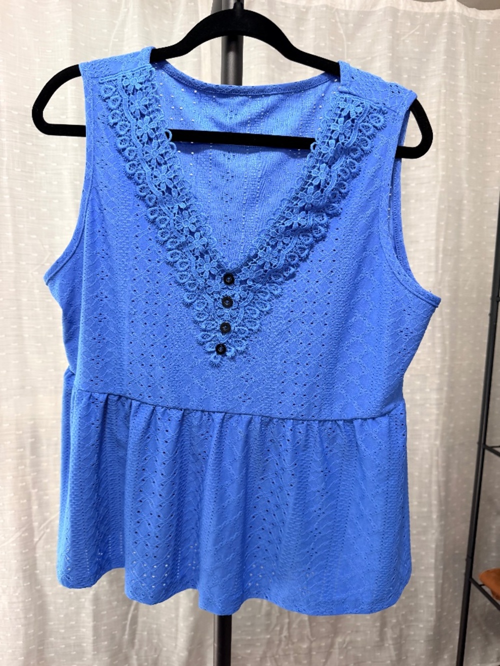 Sleeveless Peplum Top - 2XL